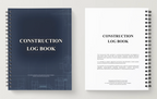 Construction Daily Log Book | Site Documentation Logbook for Contractors